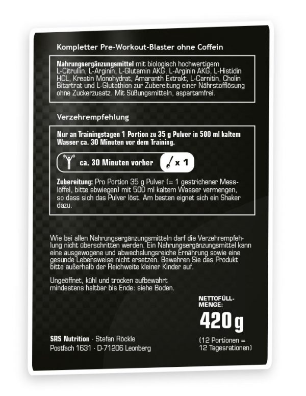 Blaster - SRS Nutrition – Bild 3